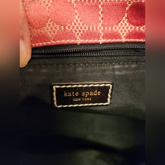 Vintage Kate Spade Classic Dot Noel Pink Shoulderbag Tote Purse - Picture 6 of 16